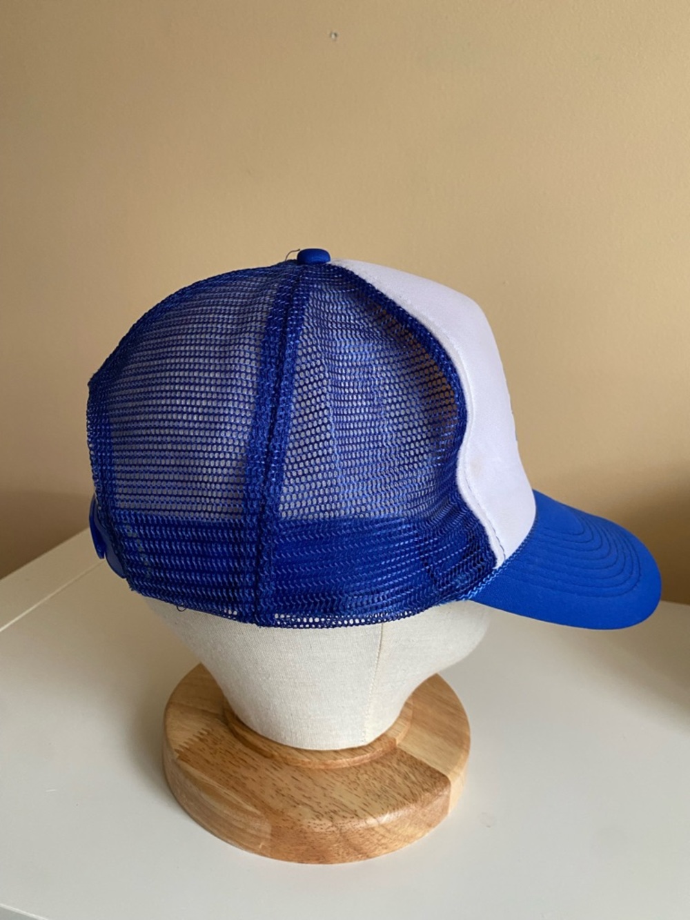 Toronto Blue Jays Trucker Hat - White & Royal Blue Made By OTTO - Picture 4 of 10
